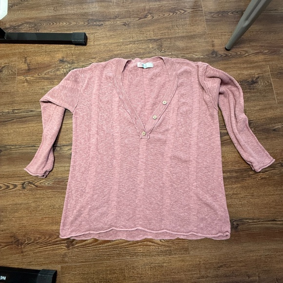 Free People FB Beach Dusty Rose Pink Venice Sweater Set - XL - Picture 7 of 8